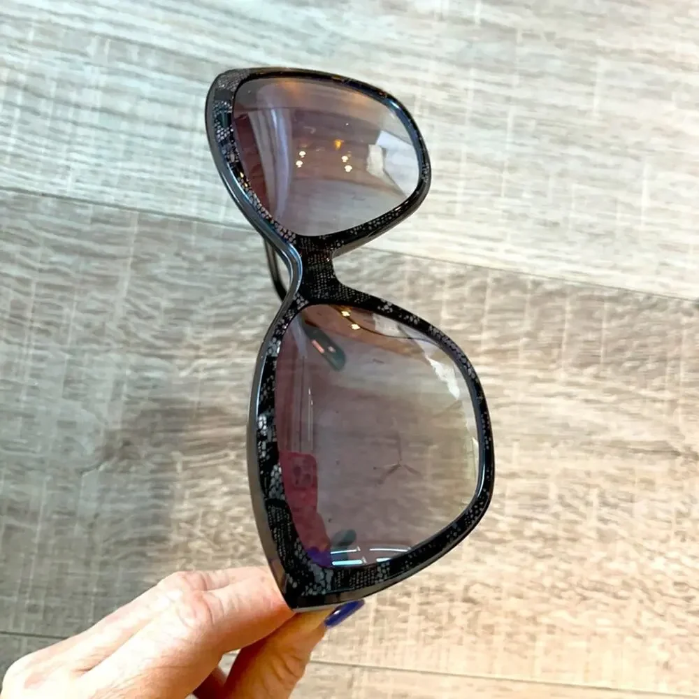 NWT MARCIANO Lace Cat Eye Sunglasses With Case